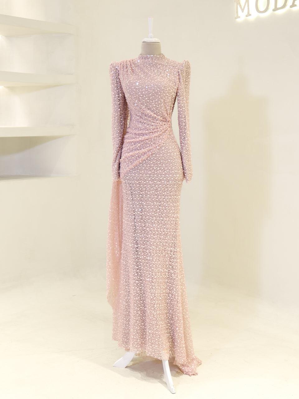 Lujain Evening Dress - Beige - view 4