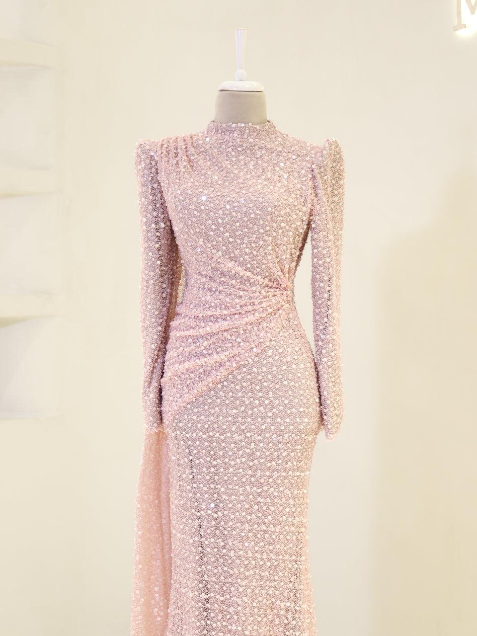 Lujain Evening Dress - Beige - view 5