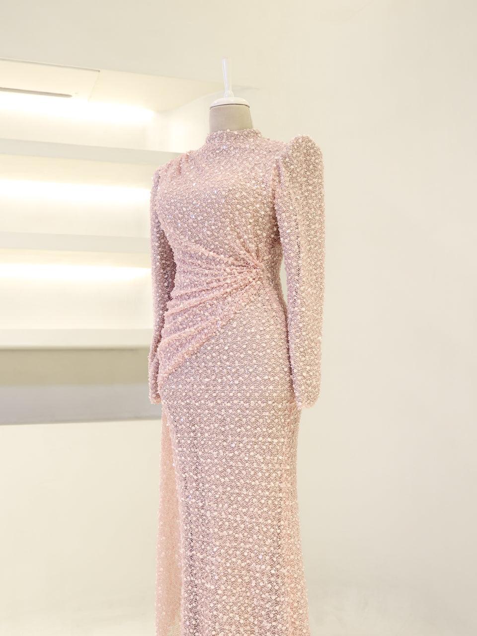 Lujain Evening Dress - Beige - view 6