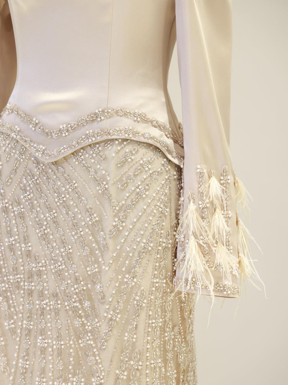 Josephine Evening Dress - Cream - view 4