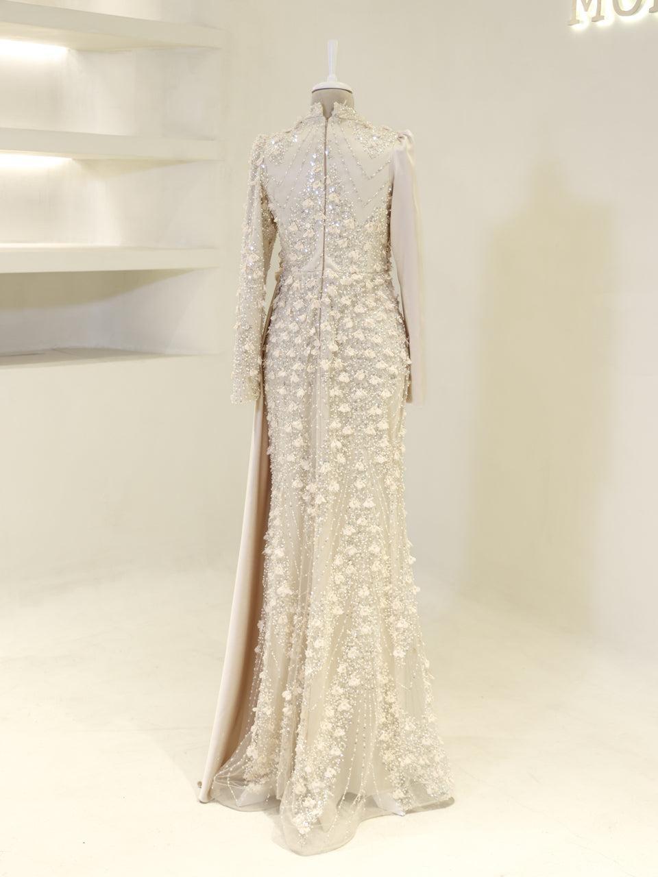 Darelia Evening Dress - Beige - view 3