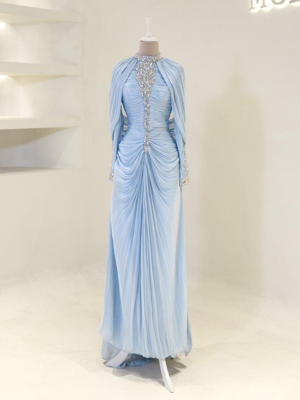 Dilvessa Evening Dress - Ice Blue