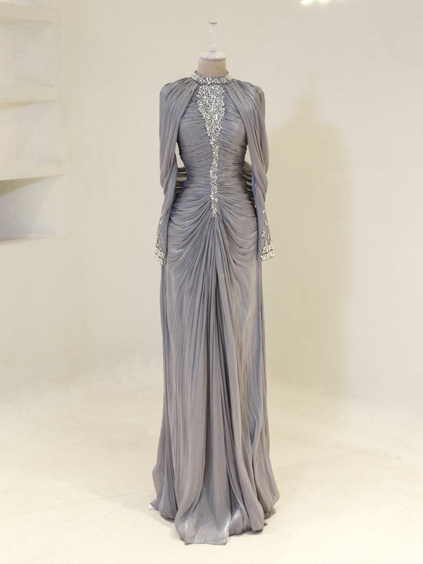Dilvessa Evening Dress - Silver Grey