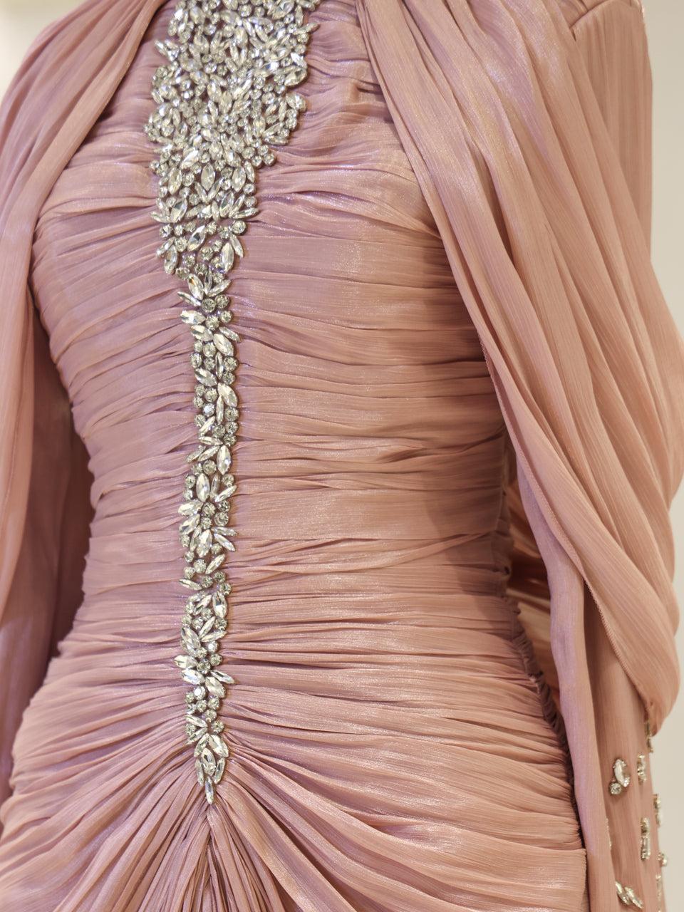 Dilvessa Evening Dress - Powder Pink - view 4