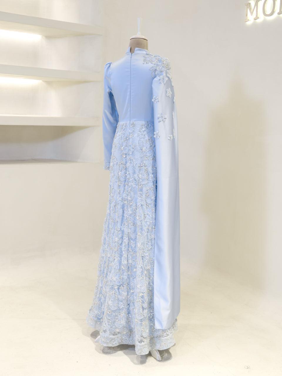 Pera Blue Couture Dress – image 5