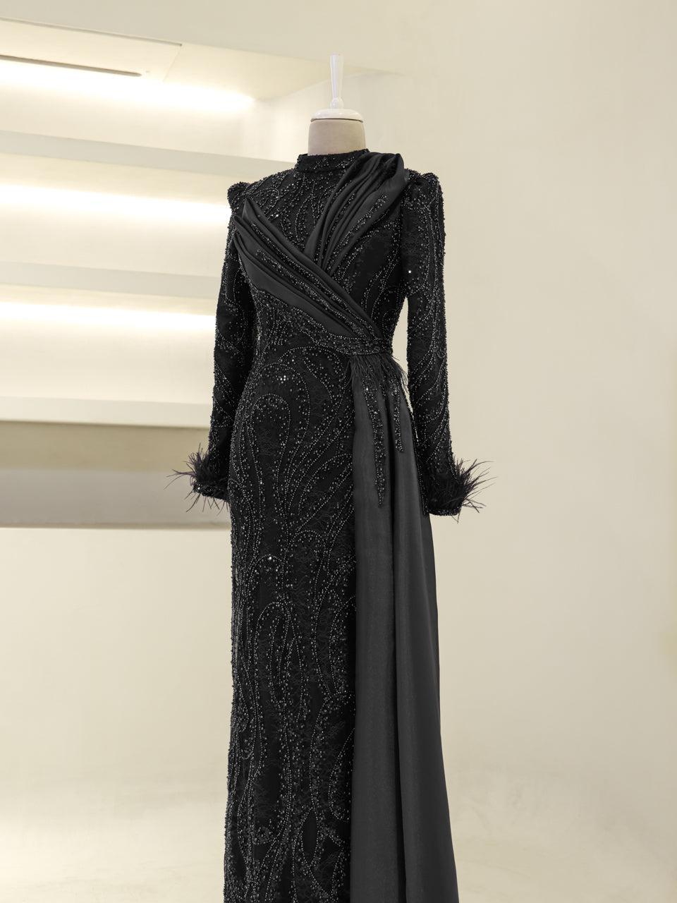 Lavessa Evening Dress - Black - view 3
