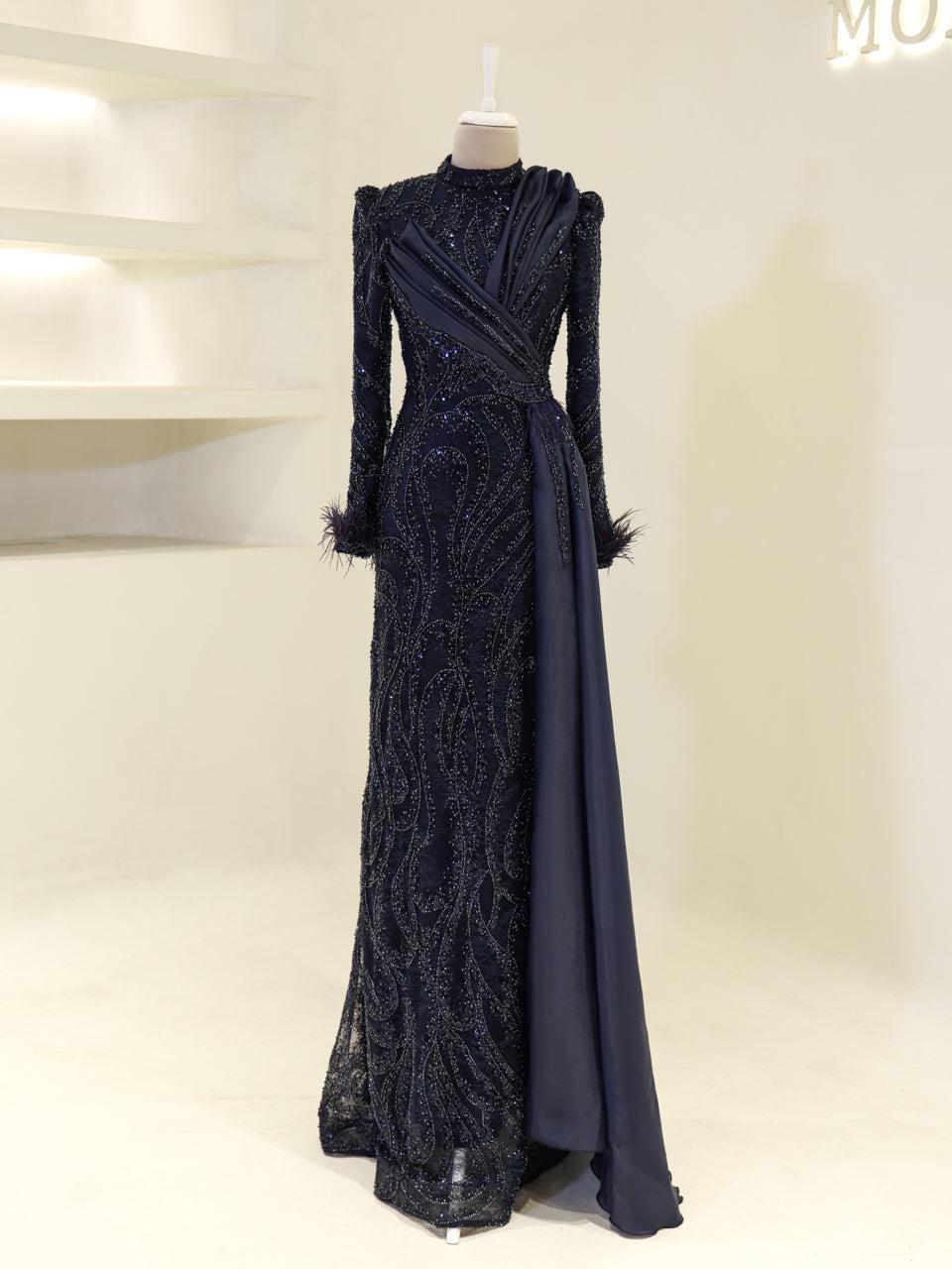 Lavessa Evening Dress - Navy - view 2