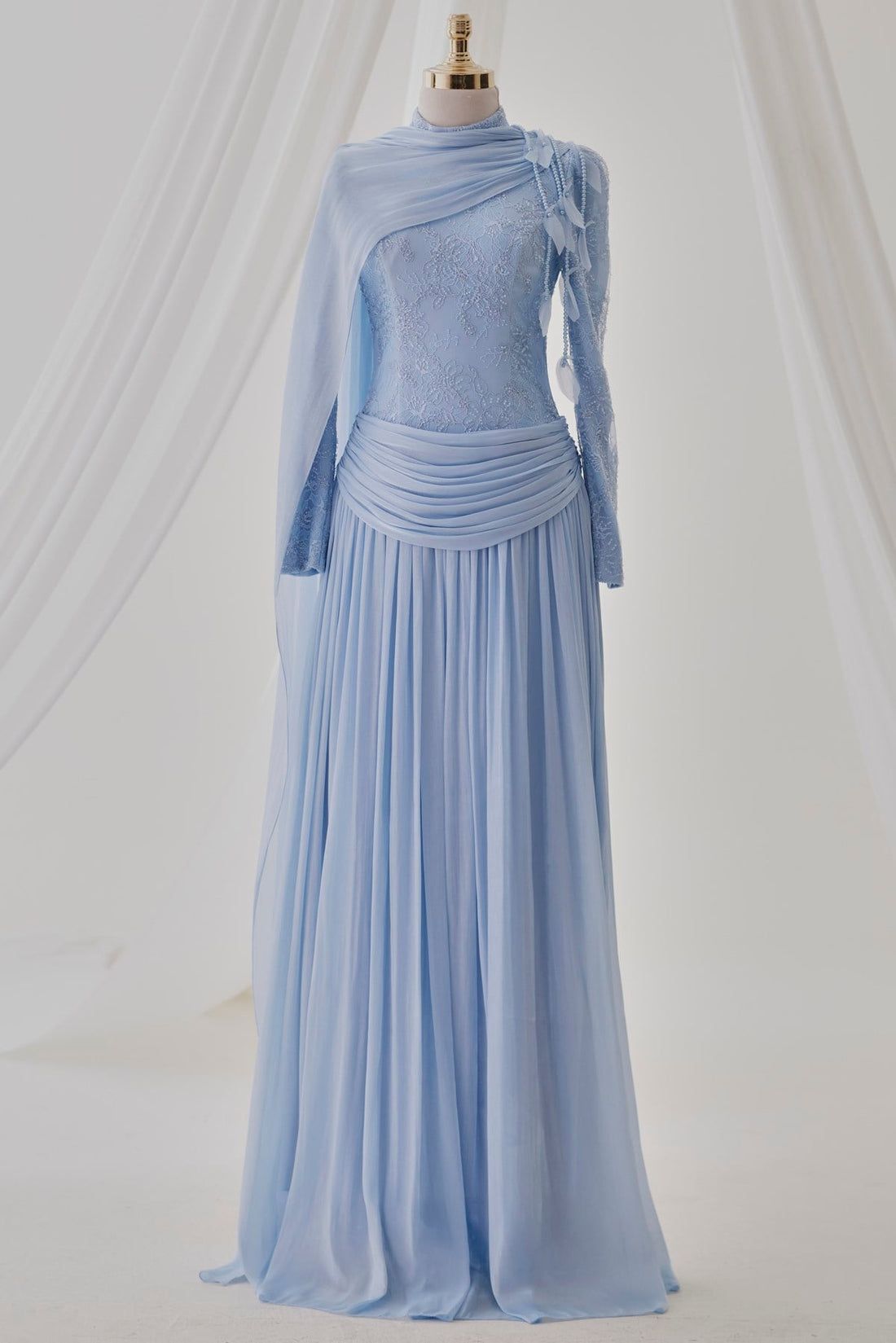 Vanessa Couture Dress in Baby Blue – image 1