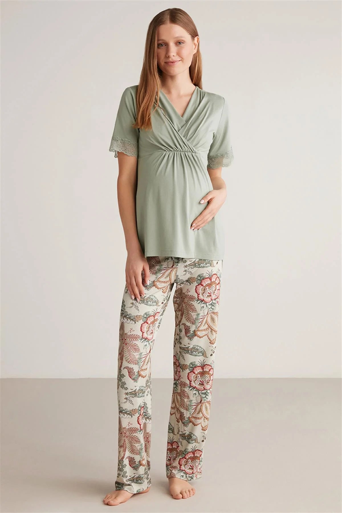 Floral Soft Touch Maternity Pyjama