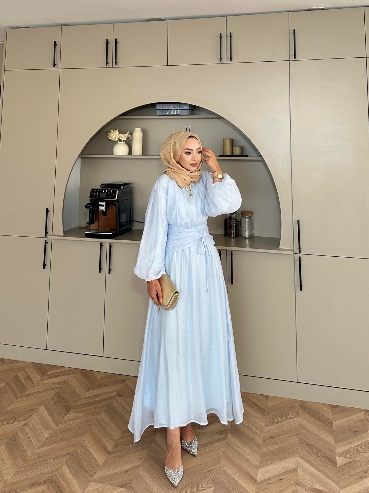 Tulle Maxi Blue Dress