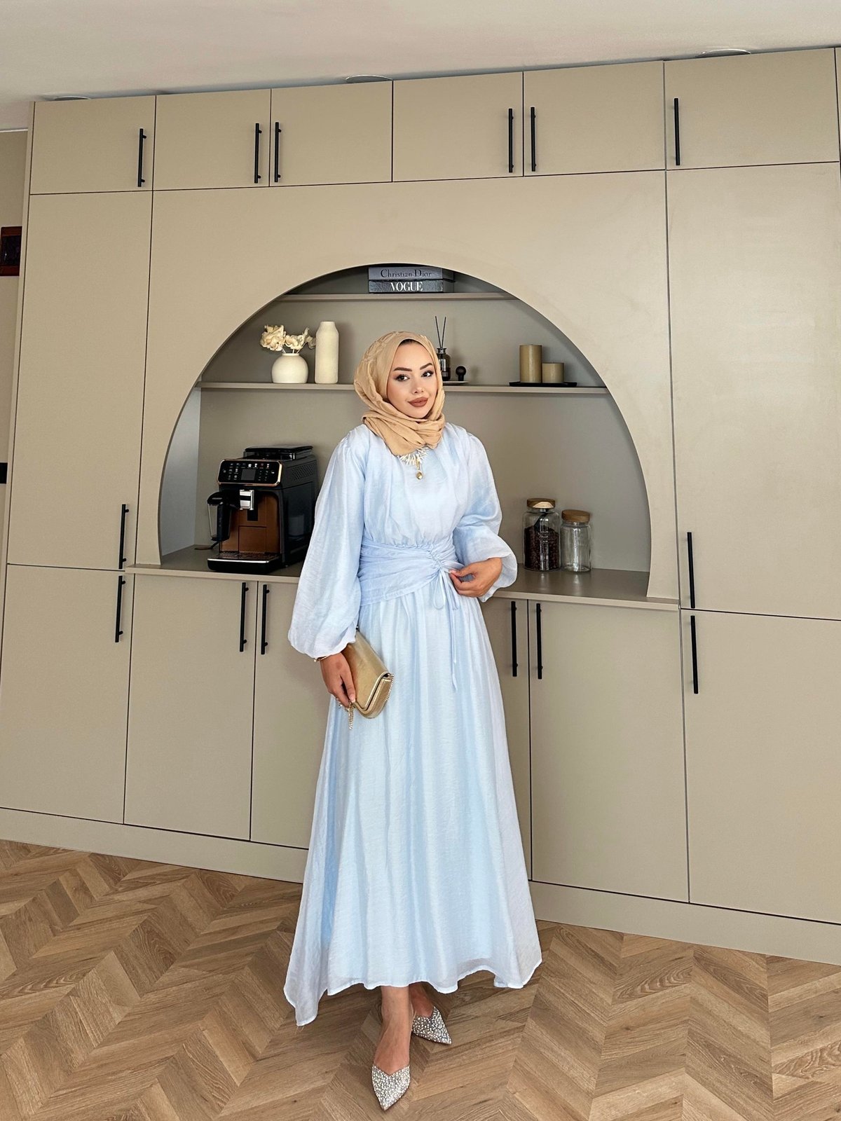 Tulle Maxi Blue Dress