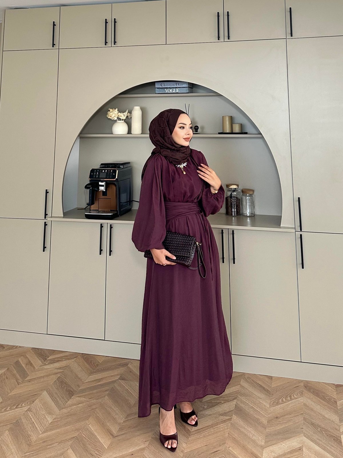 Tulle Mulberry Maxi Dress