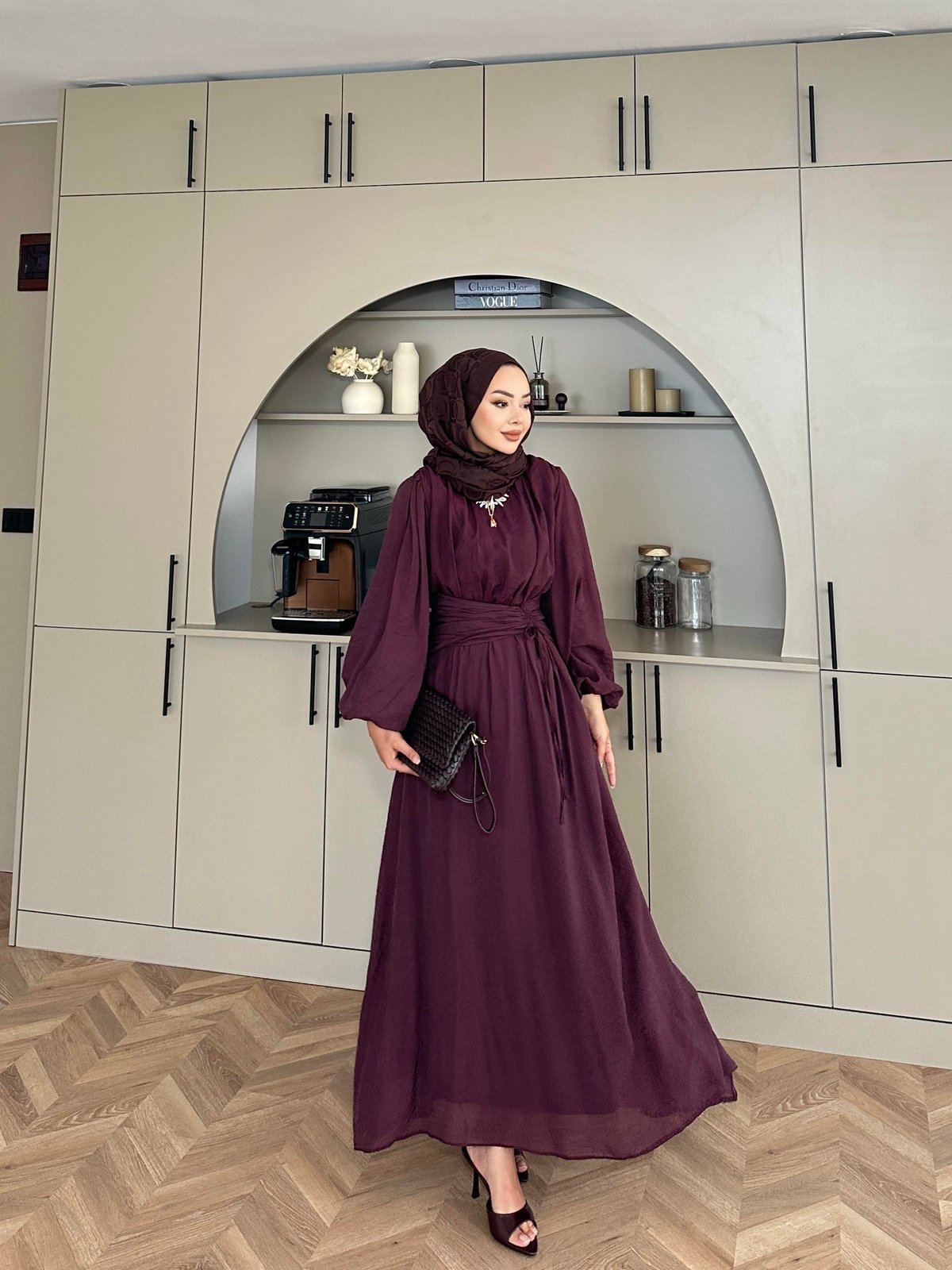 Tulle Mulberry Maxi Dress
