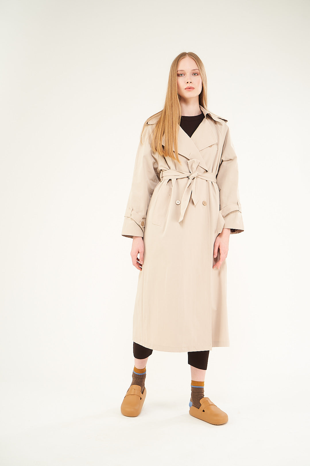 Astarlı Trenchcoat Taş,  36-38