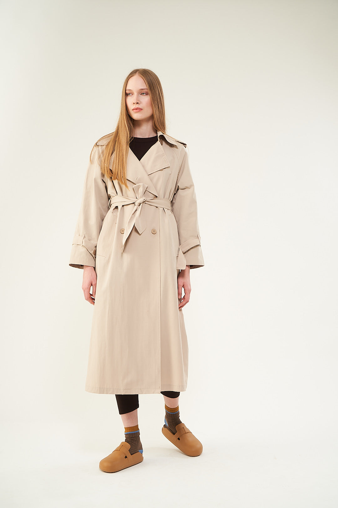 Astarlı Trenchcoat Taş,  36-38