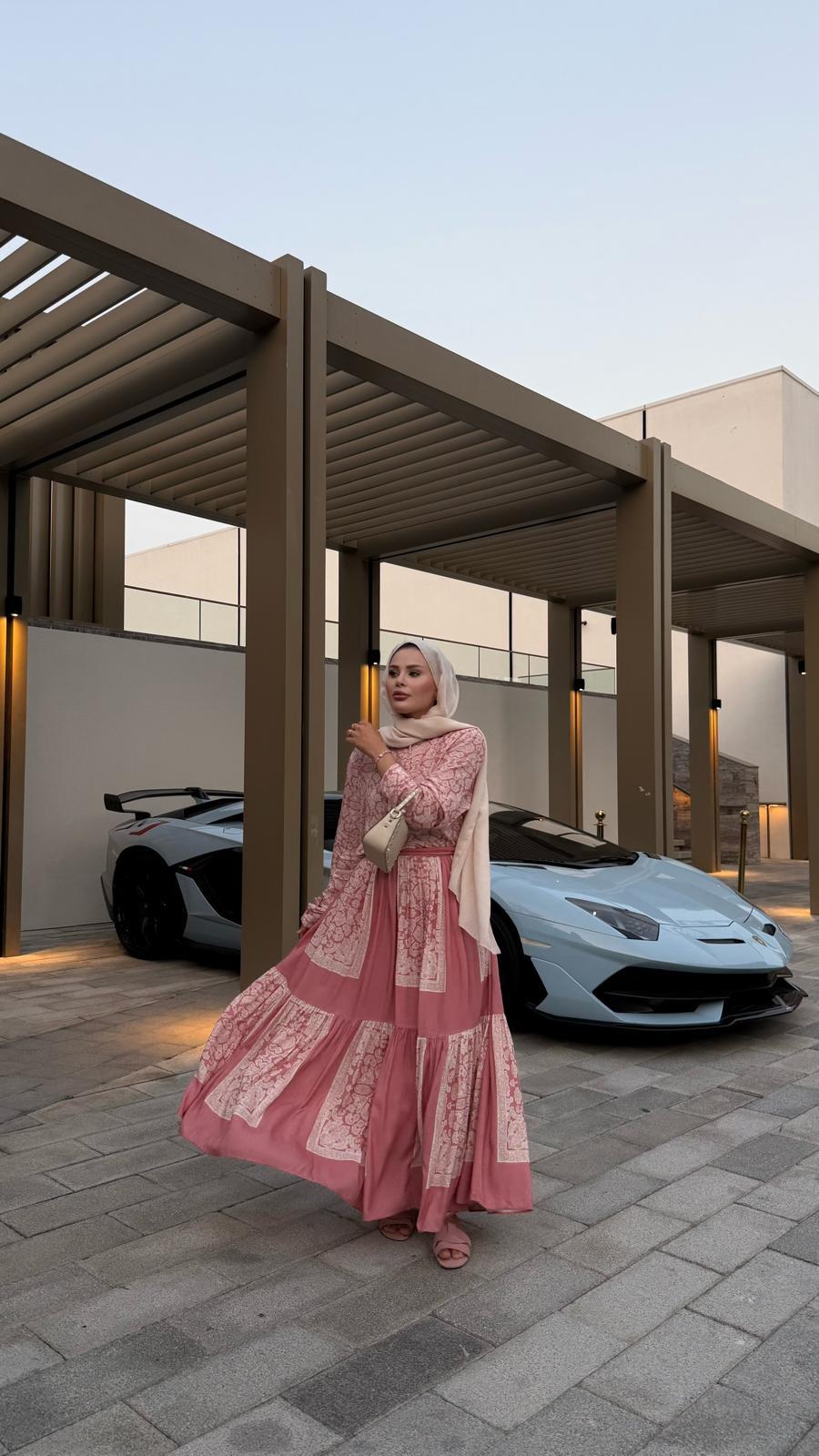 Lightweight Ethnic Shirt and Skirt Co-Ord in Blush Pink- PRE ORDER