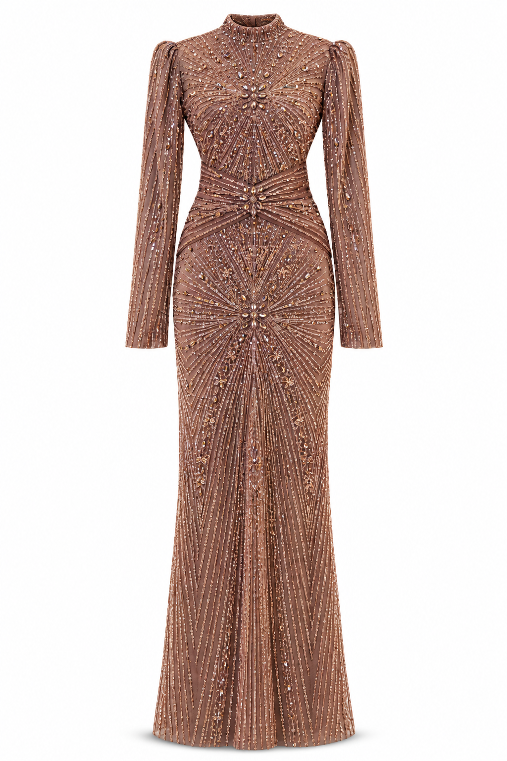 Marjan Evening Dress - Mocha