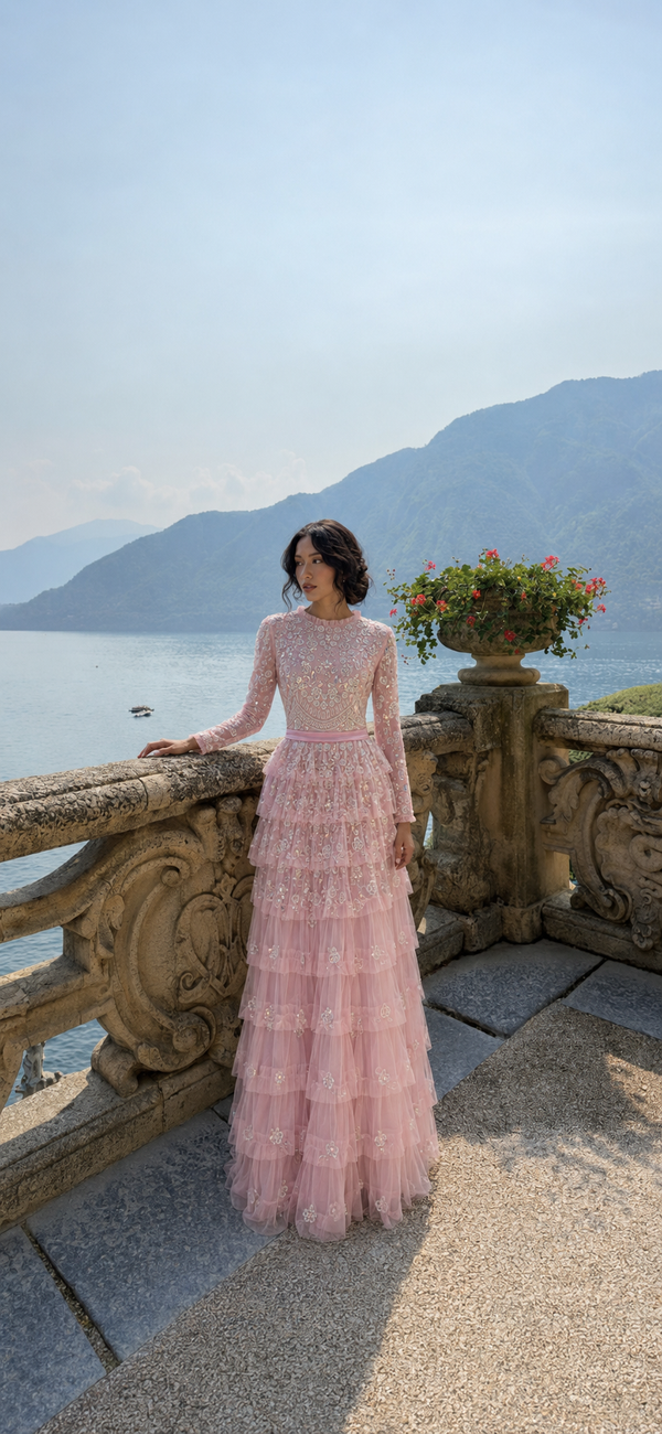 Lillibeth Couture Abiye Elbise - Pembe