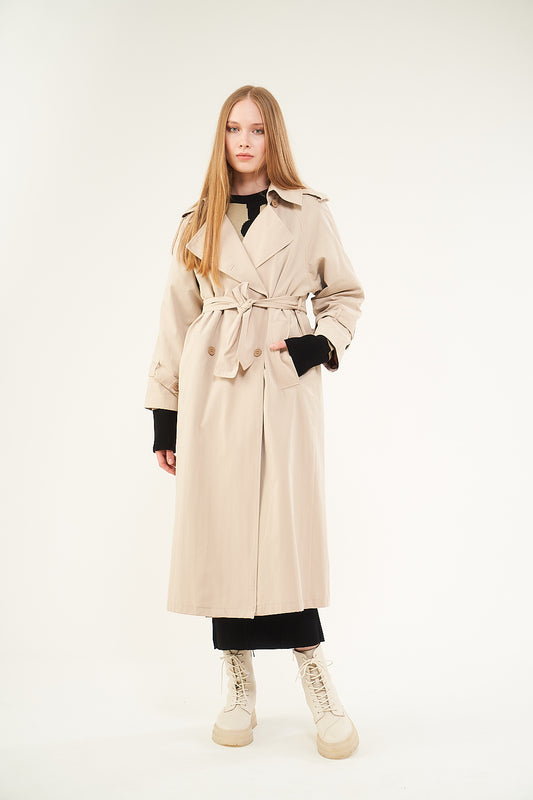 Astarlı Trenchcoat Taş,  36-38