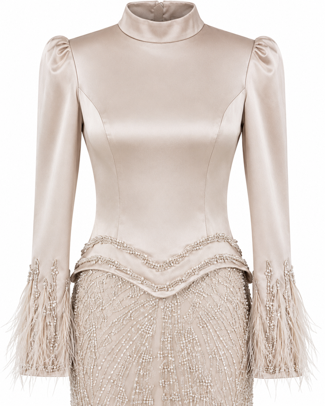 Celestine Evening Dress – Cream