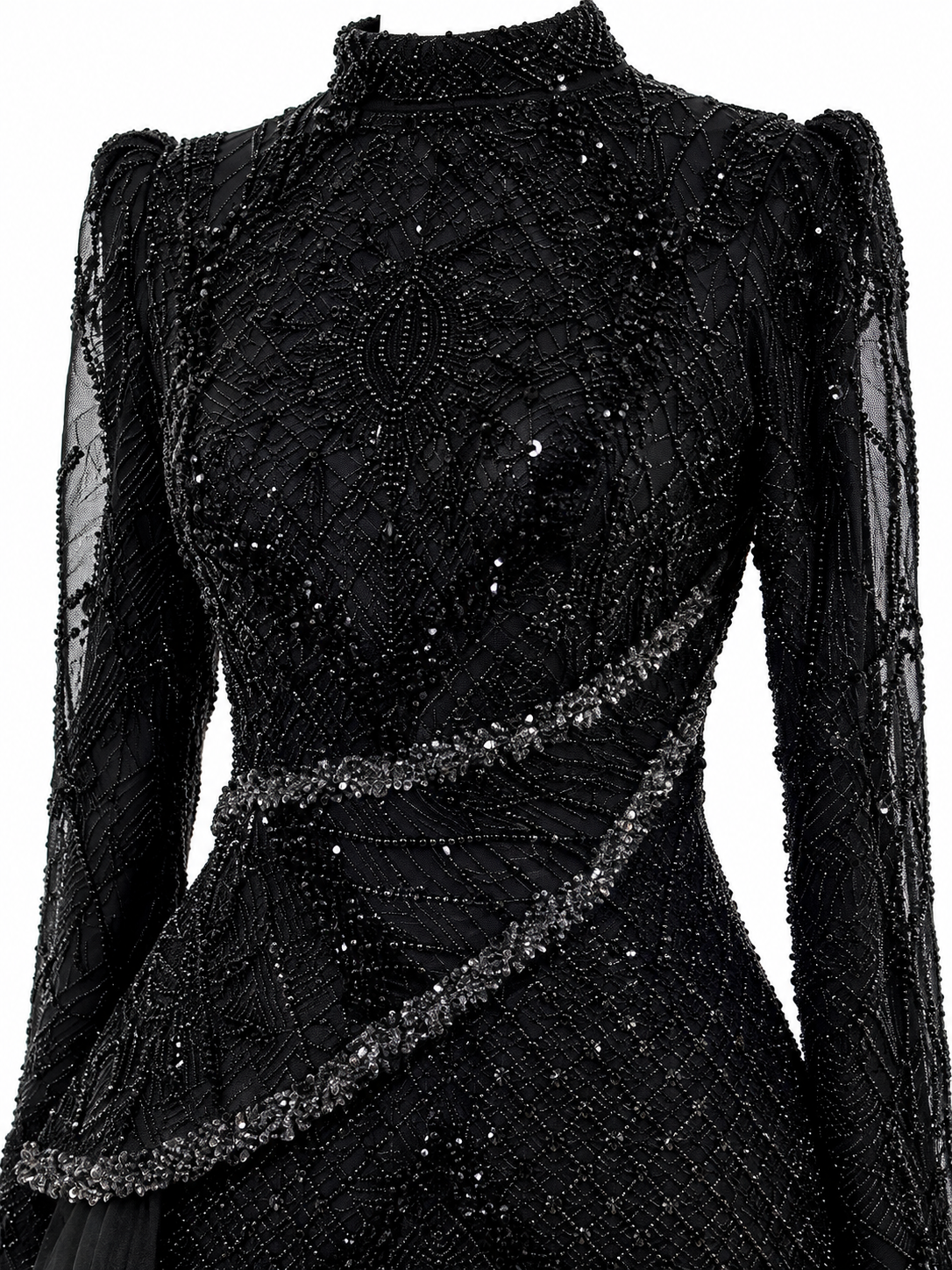 Violette Evening Dress - Black