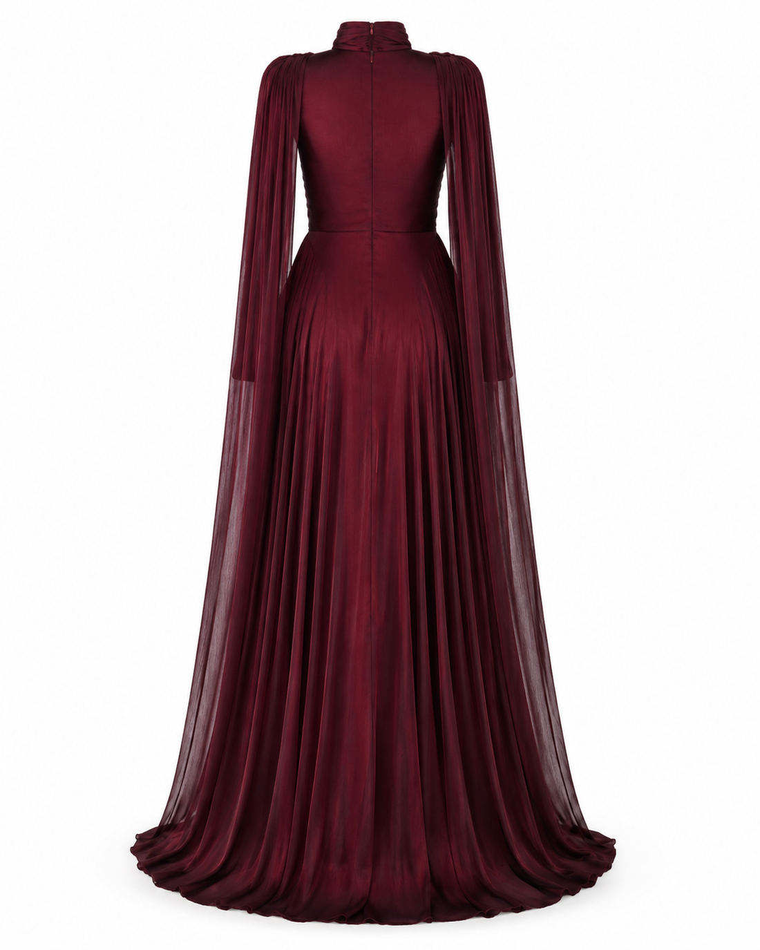 Mona Evening Dress - Burgundy