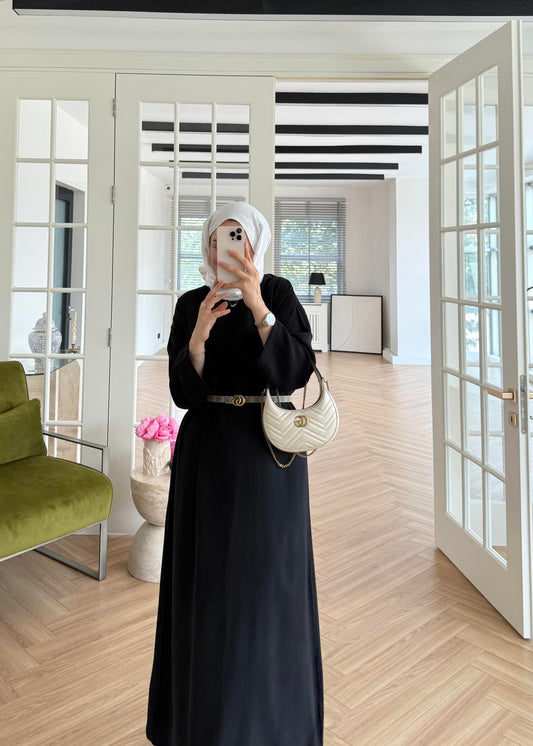 Tencel Basic Maxi Dress - Black