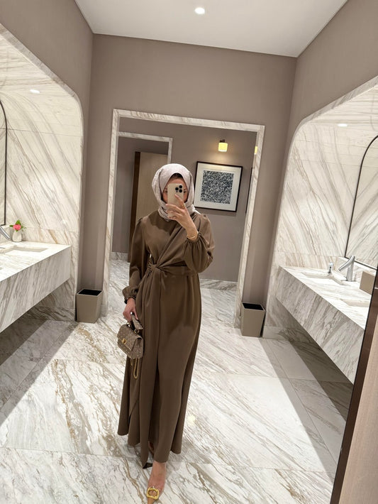 Lady Long Dress - Coffee Size 1