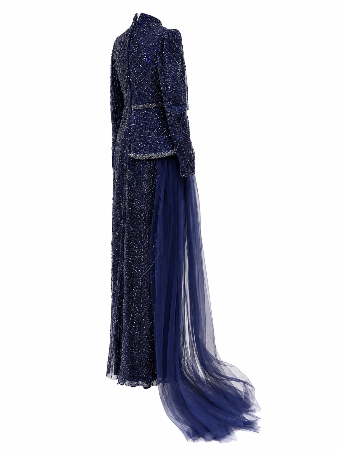 Violette Evening Dress - Navy