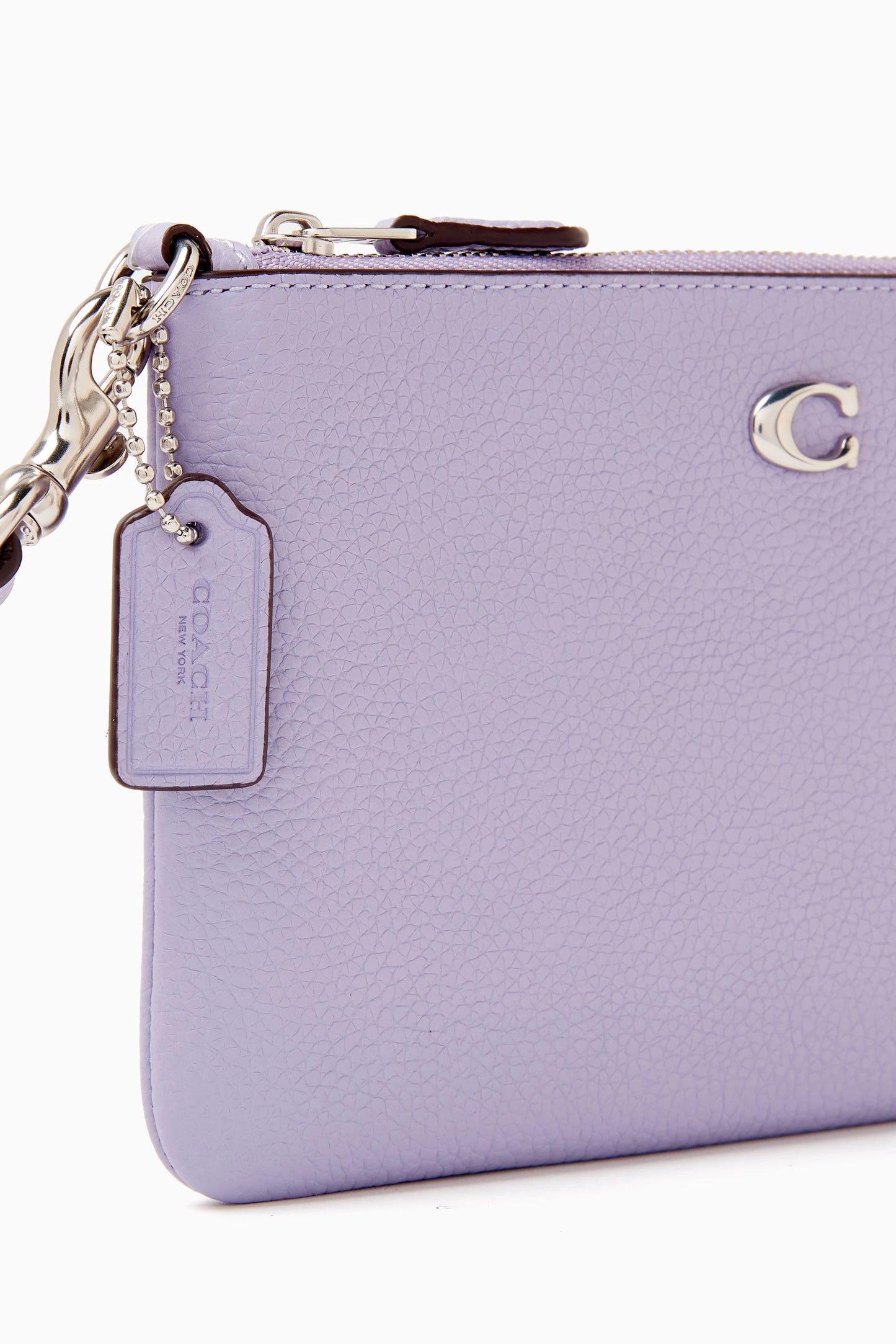 Coach Small Wristlet Pouch in Leather