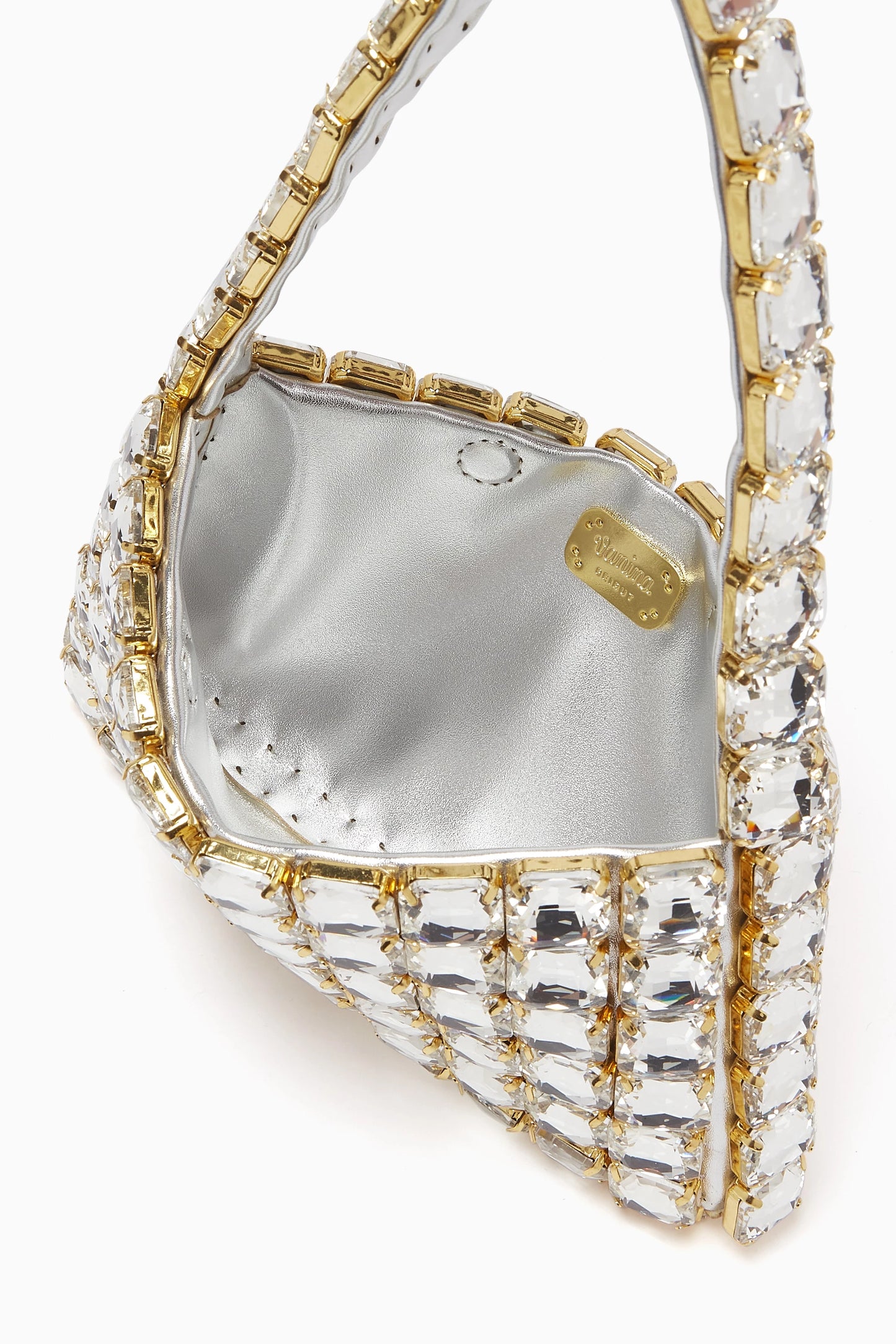 Vanina Sonnette Baguette Bag in Crystal Beads