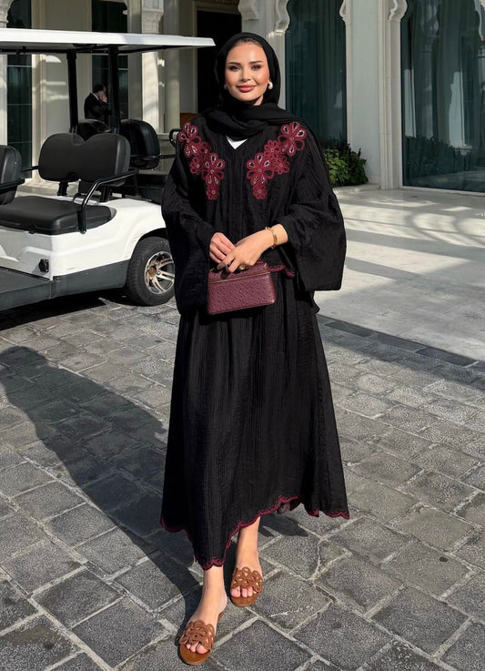 Lace Detailed Skirt Set - Black