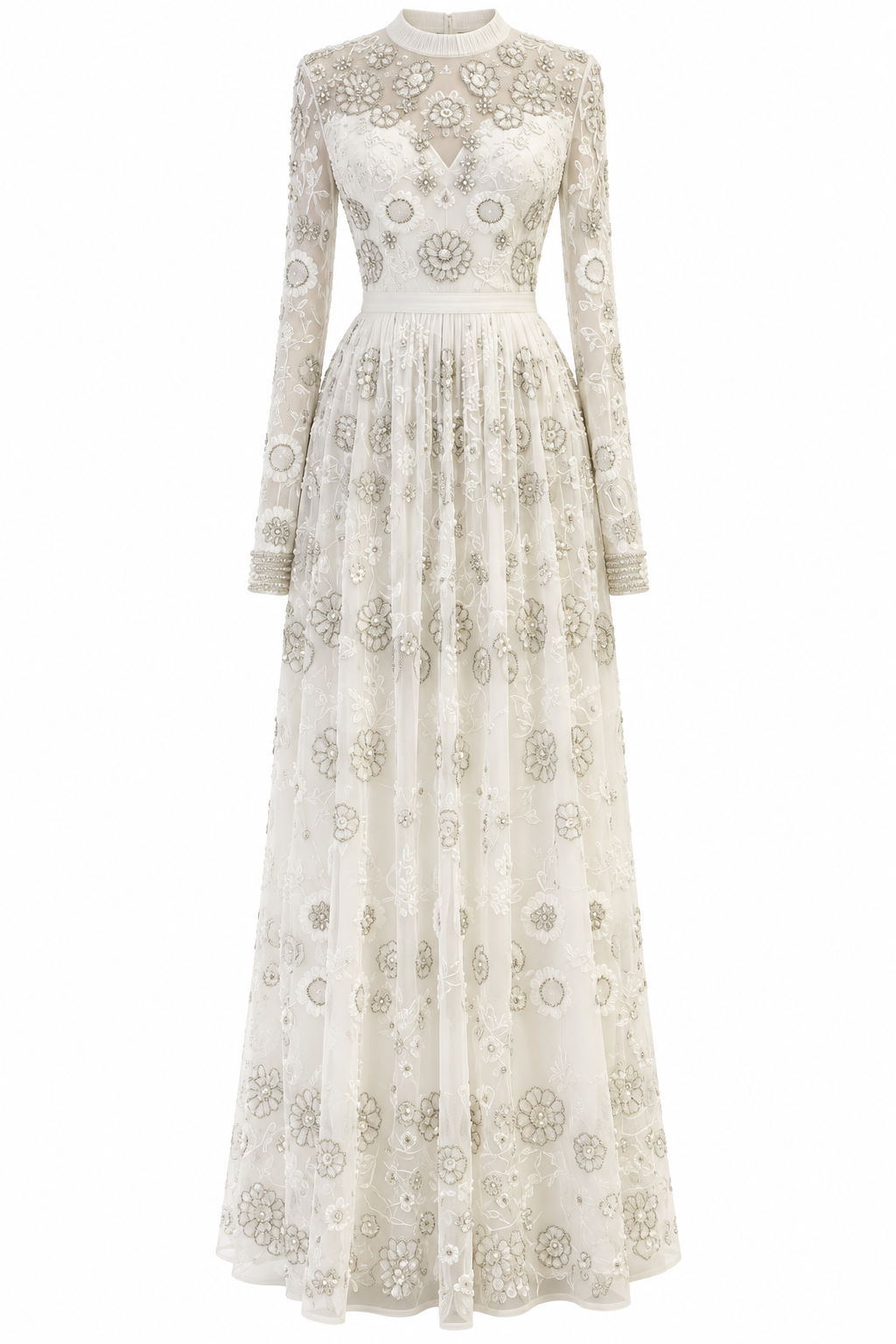 Couture Elowen Evening Dress - Ecru
