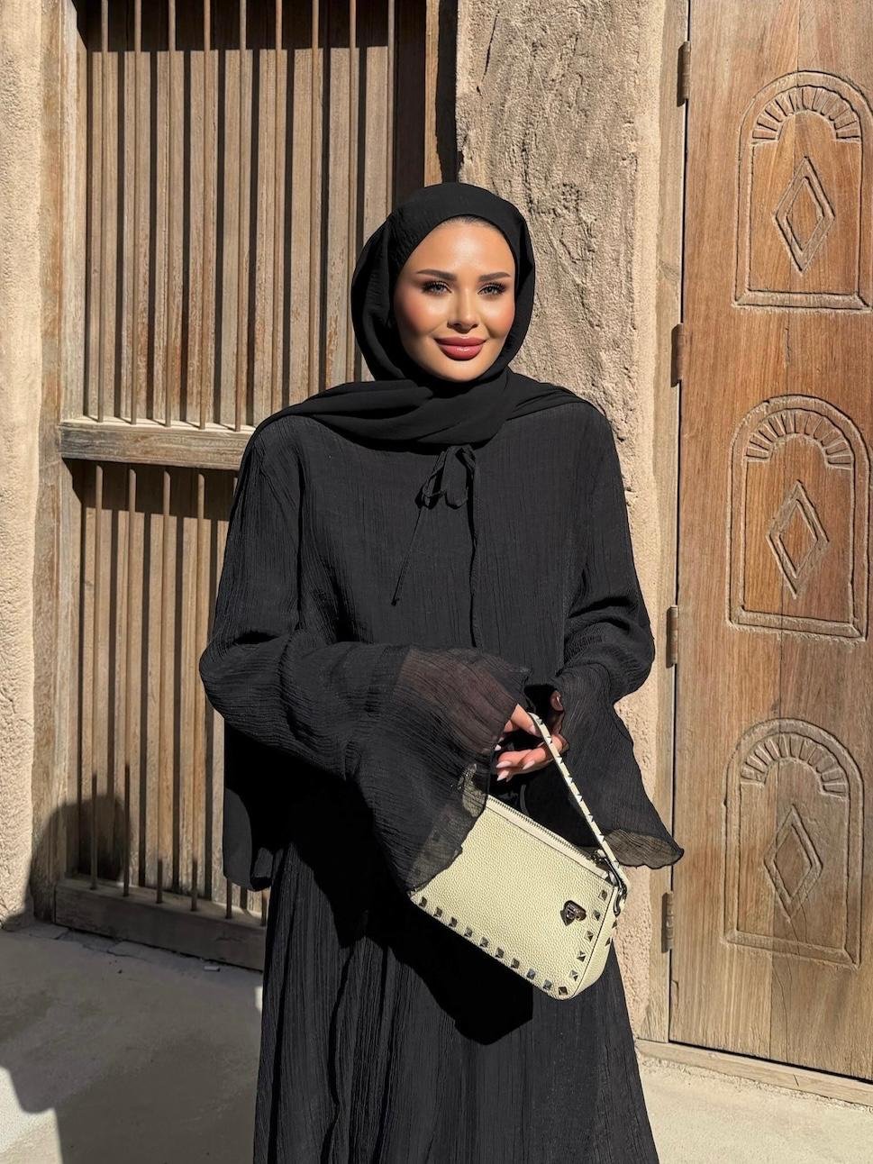 Aurora Flowy Skirt Set – Black