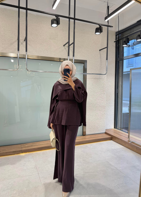 Vanilla Cape Set – Burgundy