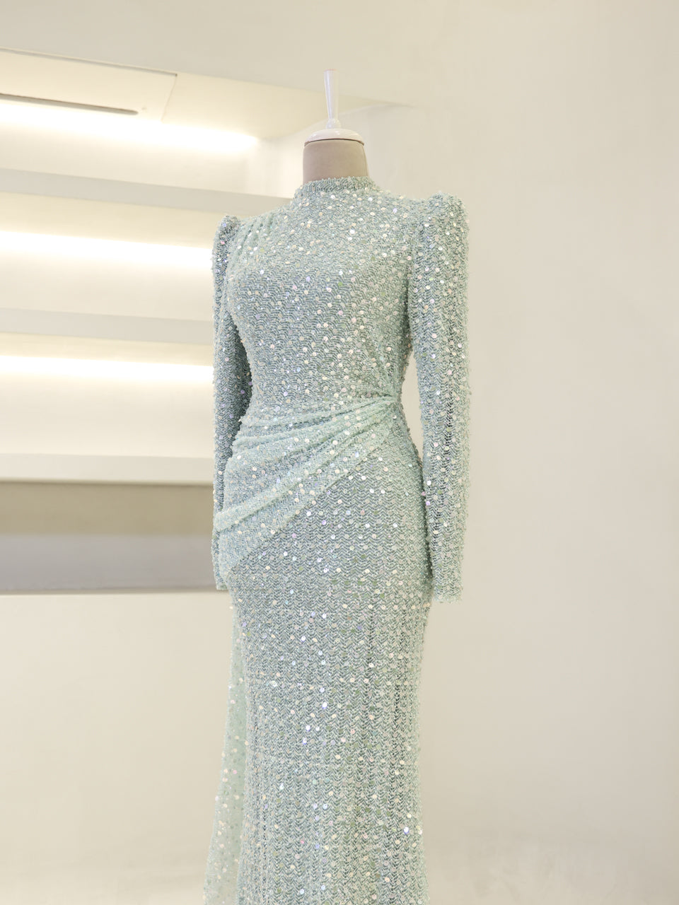 Lujain Evening Dress - Mint - view 4