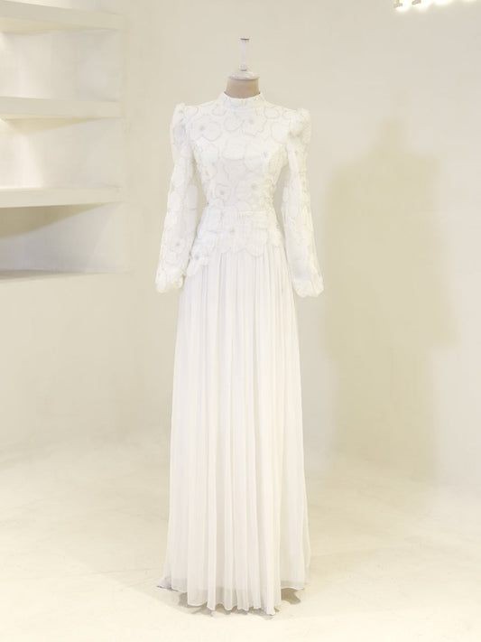 Arwen Evening Dress - Ecru