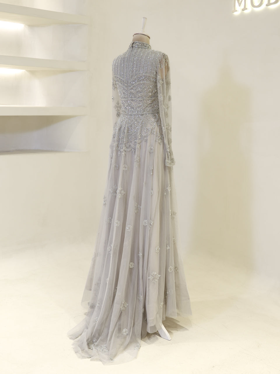 Anaqa Couture Evening Dress - Navy - view 5