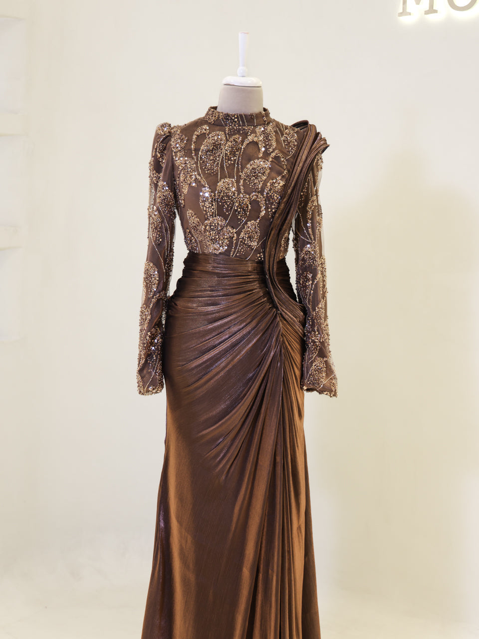 Couture Samira Evening Dress - Anthracite - view 2