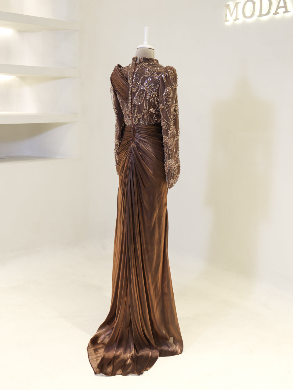Couture Samira Evening Dress - Anthracite - view 5