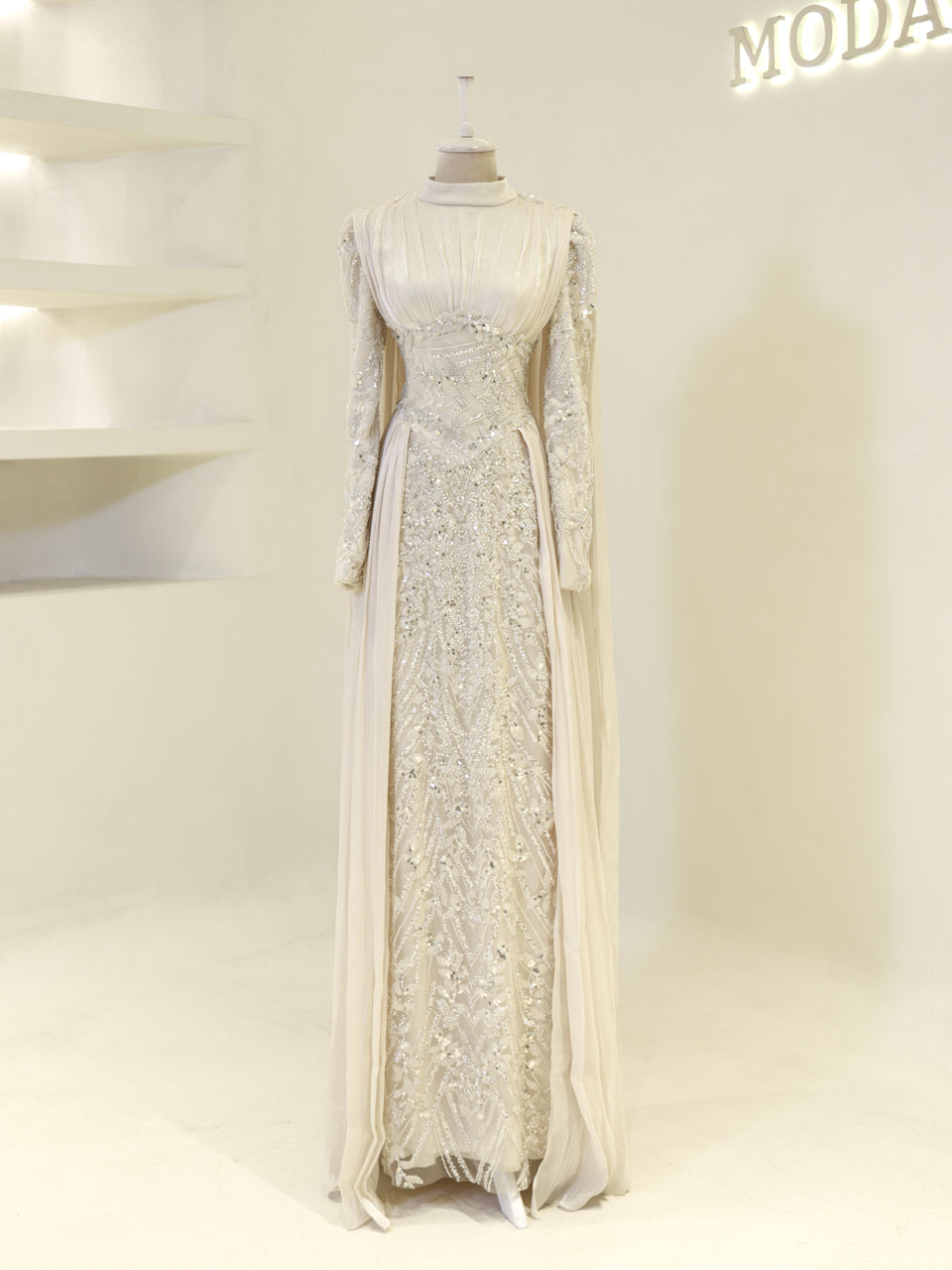 Shirine Evening Dress - Navy - view 2