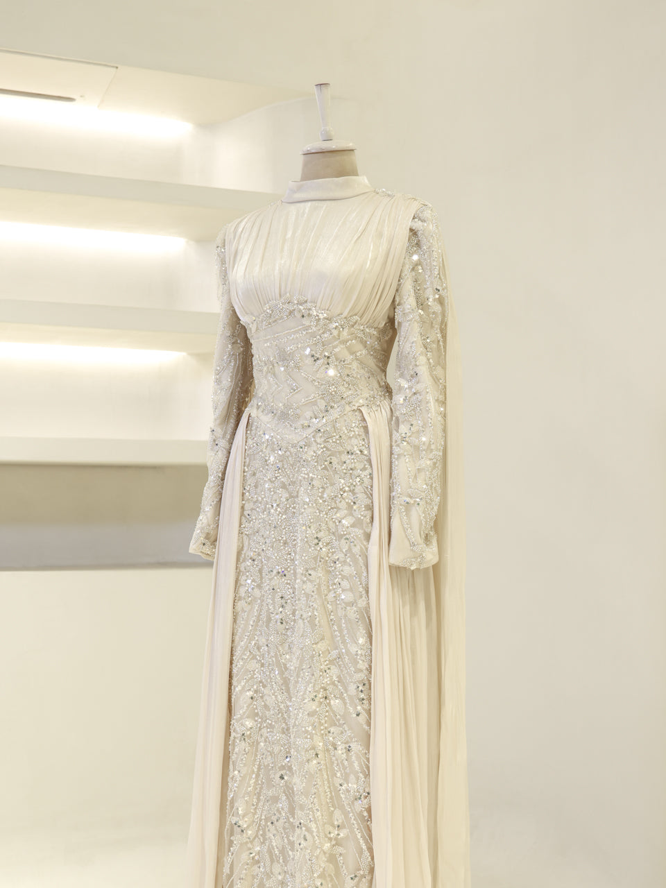 Shirine Evening Dress - Navy - view 3