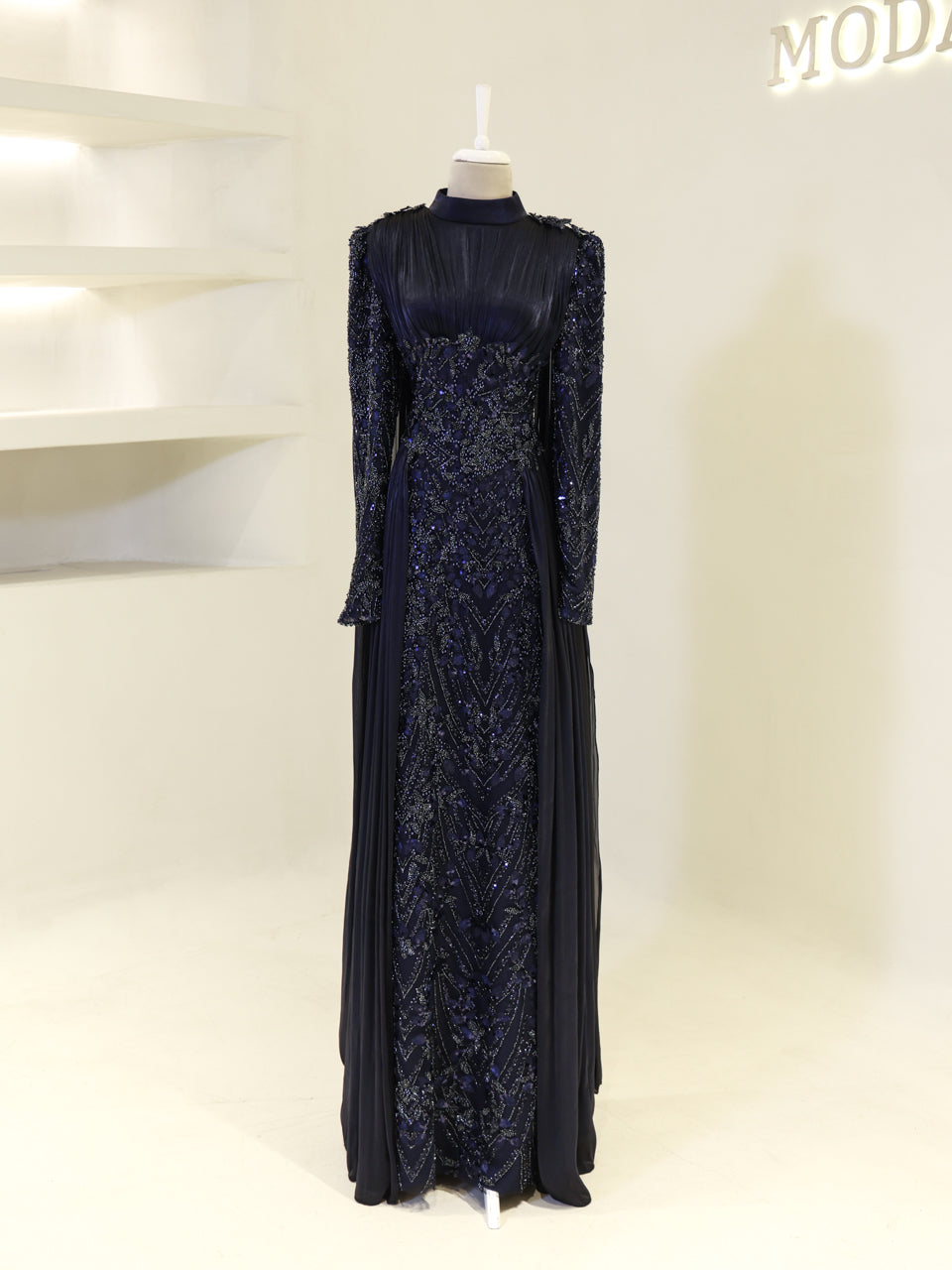 Shirine Evening Dress - Cream