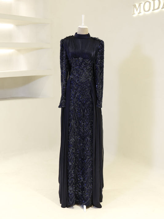 Shirine Evening Dress - Cream