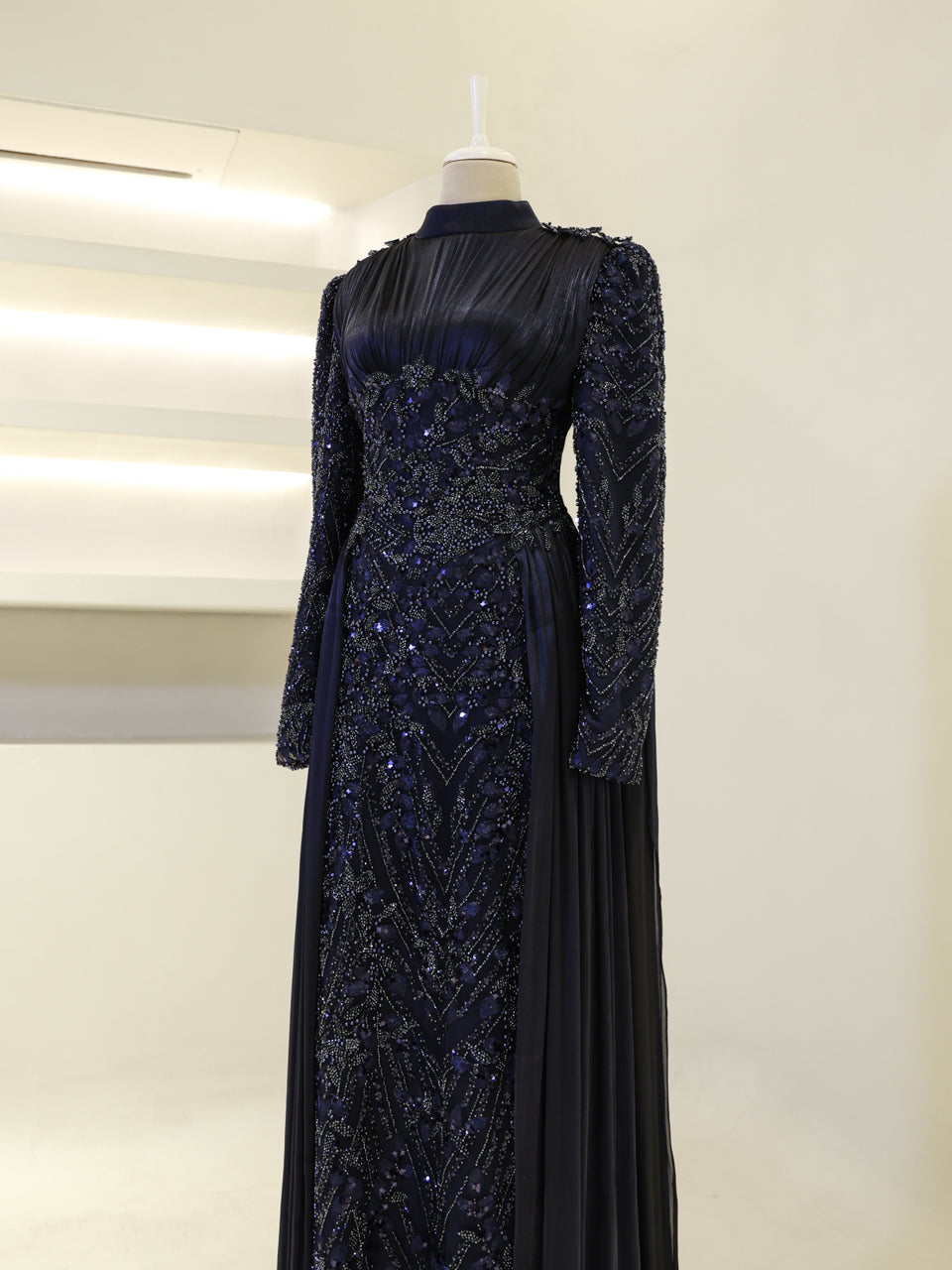 Shirine Evening Dress - Cream - view 3