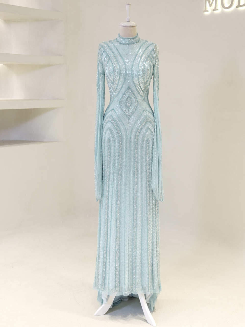 Berru Couture Evening Dress - Blue - view 5