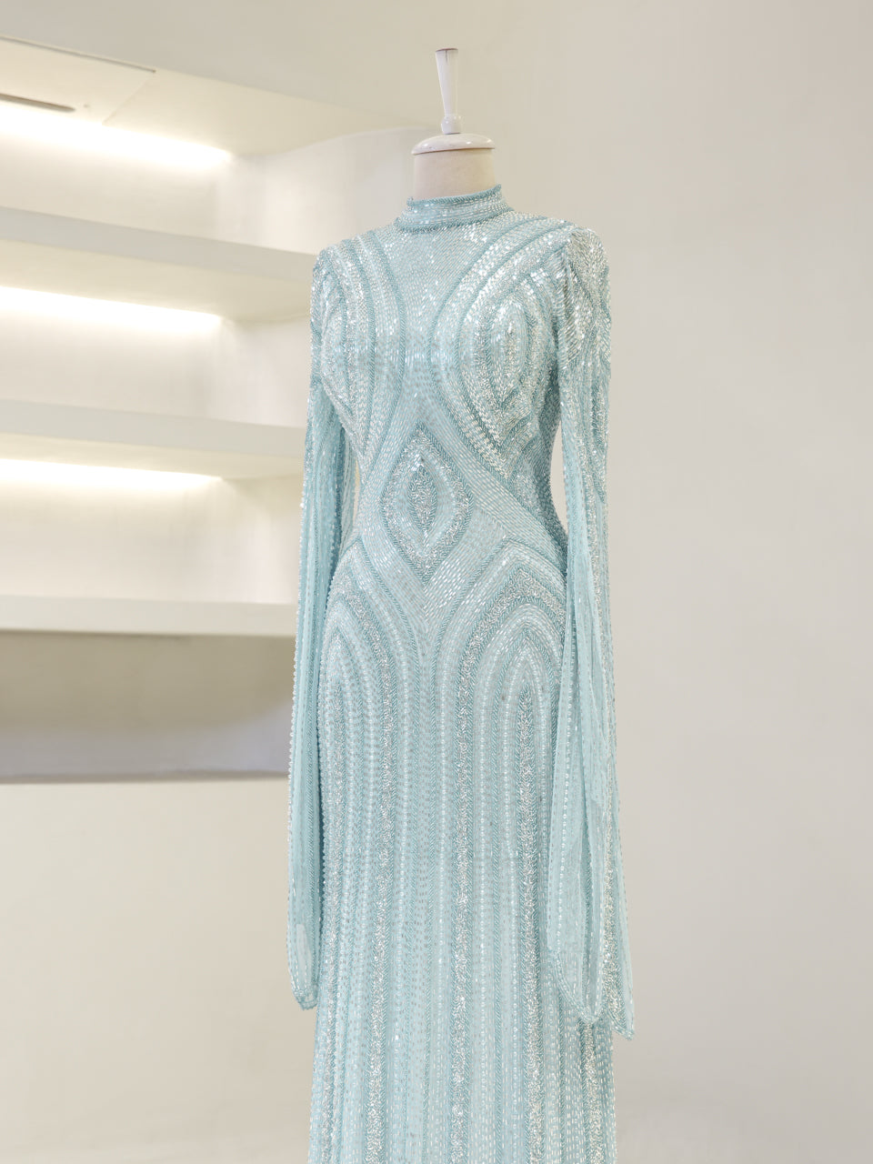 Berru Couture Evening Dress - Blue - view 7