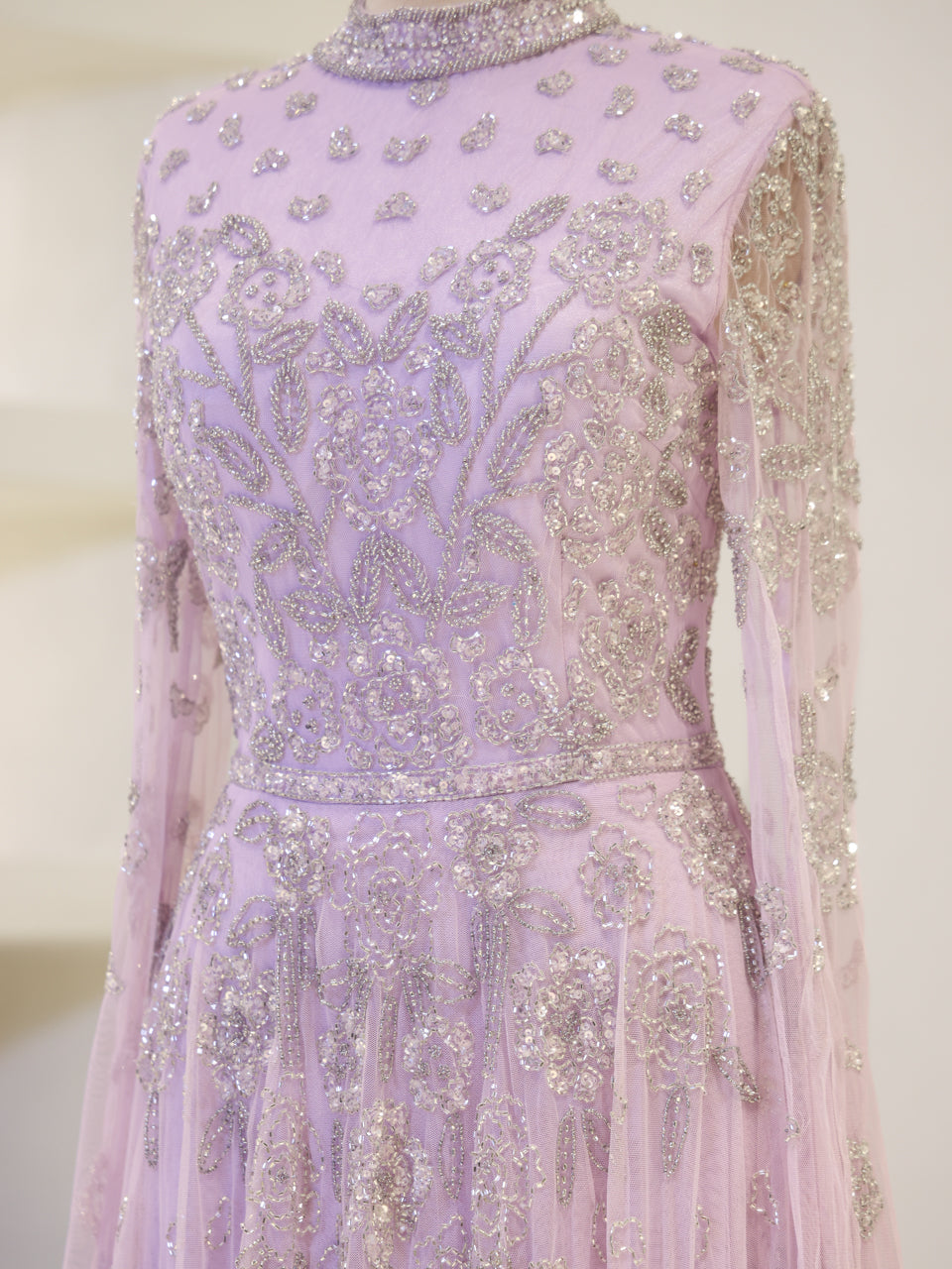 Lulua Couture Evening Dress - Lilac - view 4