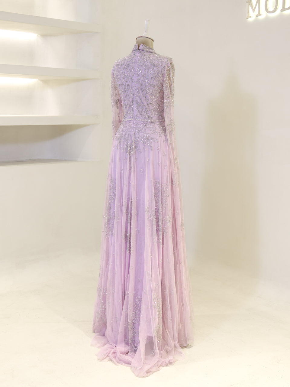Lulua Couture Evening Dress - Lilac - view 5