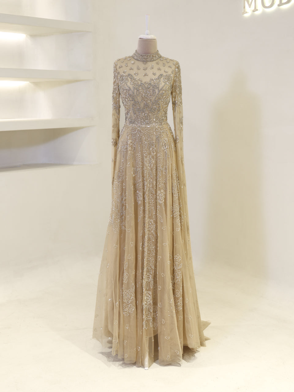 Lulua Couture Evening Dress - Gold